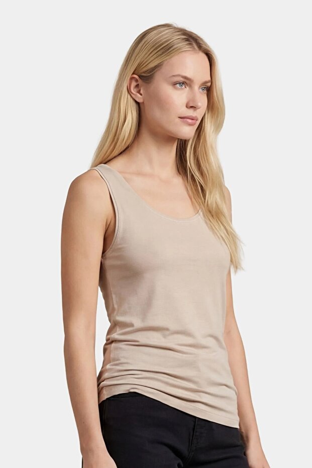 2 Pieces 75% Modal 20% Wool 5% Lycra Winter Women's Undershirt