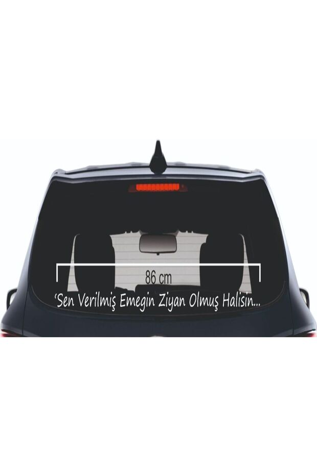 You Became the One Who Was Given the Gift of Being the One Who Was Afraid.. Text Car Windshield 3D Sticker 86 cm