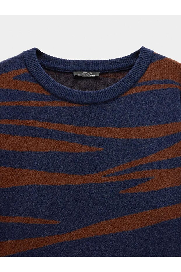 Jakarlı Örme Elbise - 6