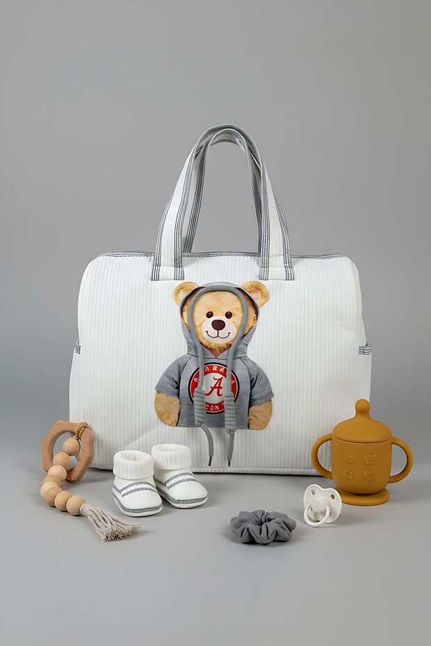 Hooded Teddy Bear Mother Baby Care Bag