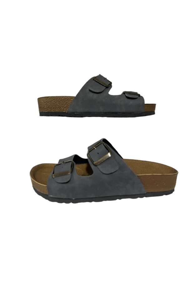 1256 Unisex Anatomical Sole Daily Slippers with Stylish Buckle, Comfortable Holiday Sea Beach Slippers