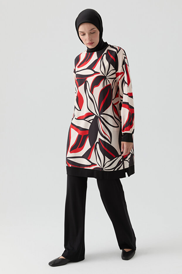 Cepli Örme Pantolon - Siyah - 2