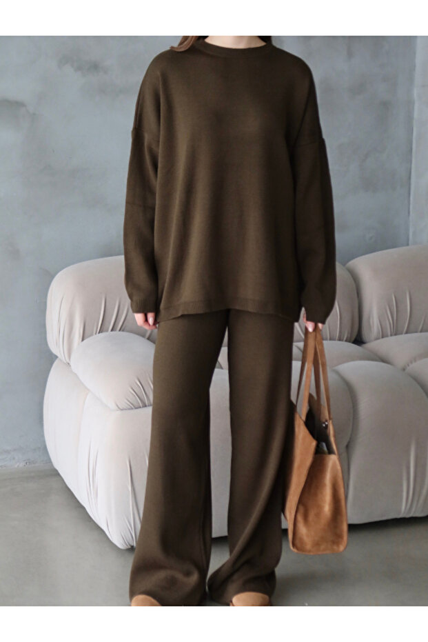 قصة فضفاضة طقم تريكو - 2