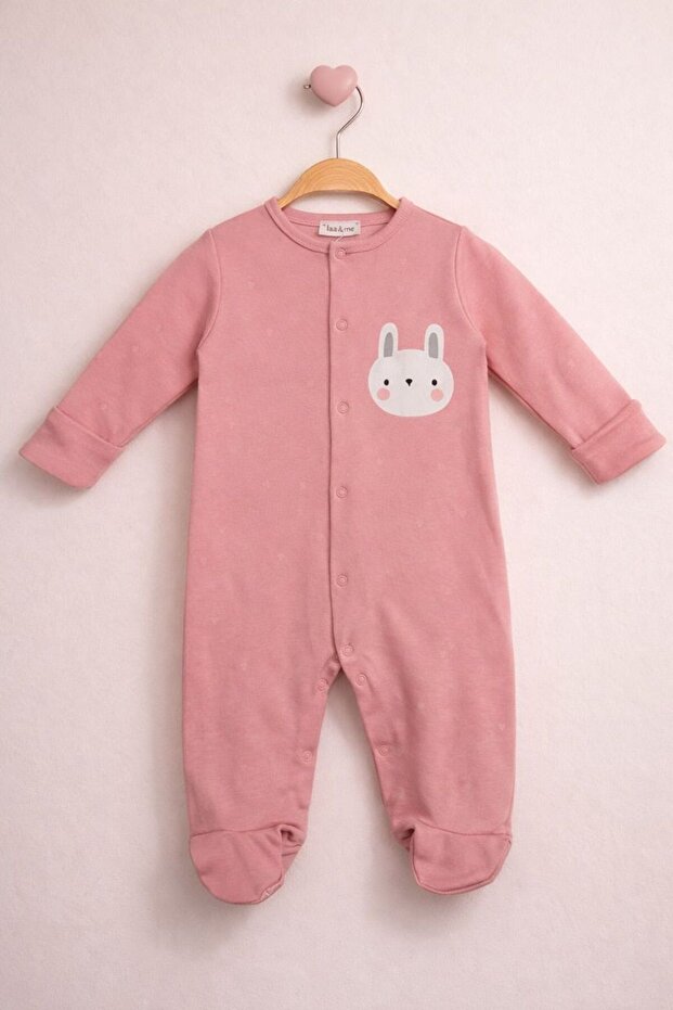 Baby Jumpsuit with Built-In Gloves