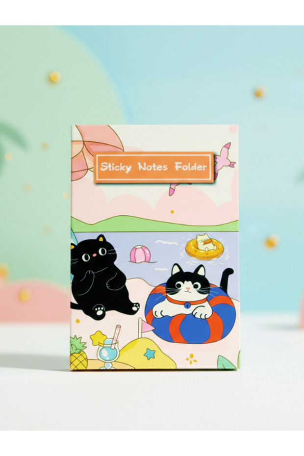 Cat Design Post-It Notepad - 1