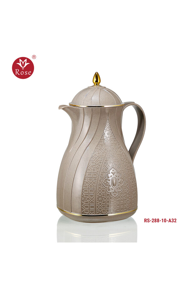 RS-288-ترمس لتر شاي بنقشة إسلامية روز ( 1000) مل