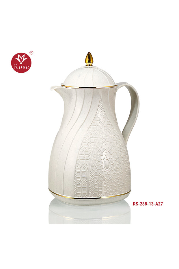 RS-288-ترمس لتر ونص شاي بنقشة إسلامية روز ( 1300) مل