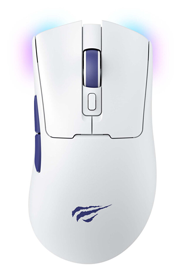 Gamenote MS966SE Kablosuz Gaming Mouse - Mavi/Beyaz – 3 Mod Bağlantı, 22000 DPI, RGB, BT V5.2 - 1