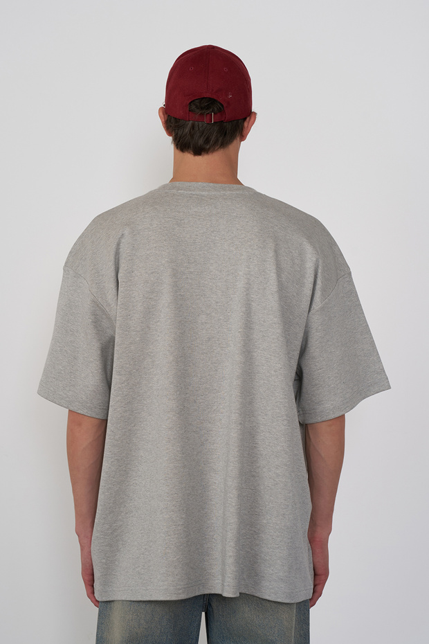 %100 Cotton Oversize Basic Tshirt - 4
