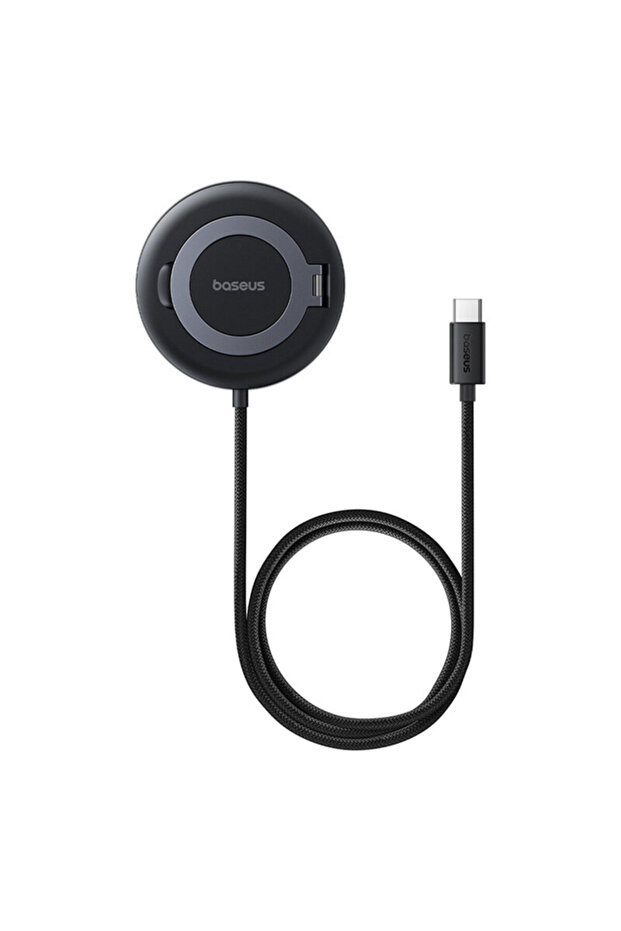 Încărcător wireless magnetic Qi2, negru - 1