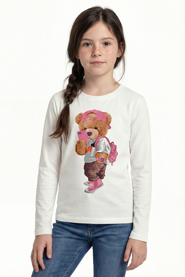 Printed Long Sleeve T-Shirt for Girls B1