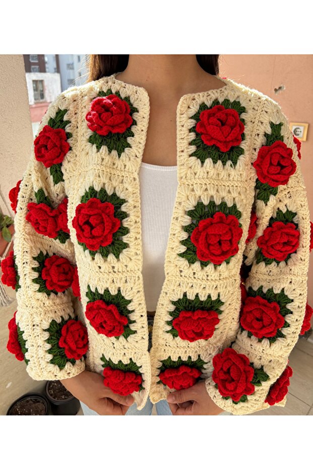 hand-knitted cardigan