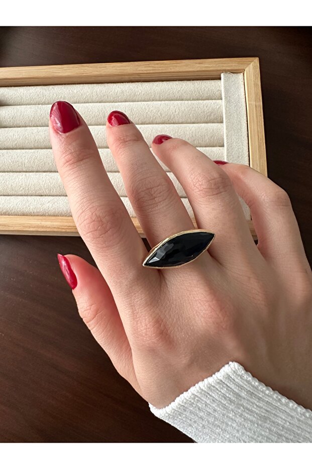 خاتم ميكليك من الحجر الأزرق الداكن - 4