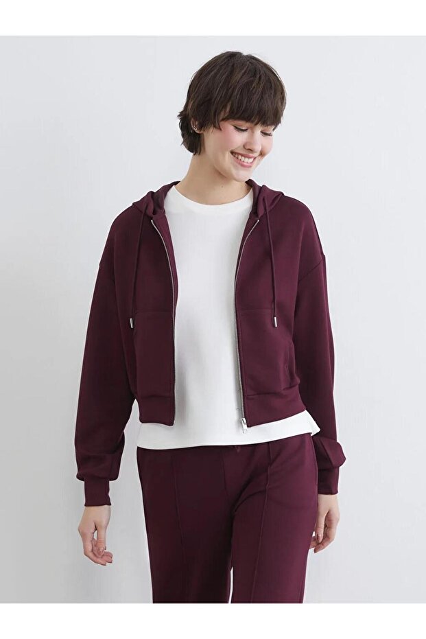 Hooded Soft Touch Women's Zippered Sweatshirt (S6)