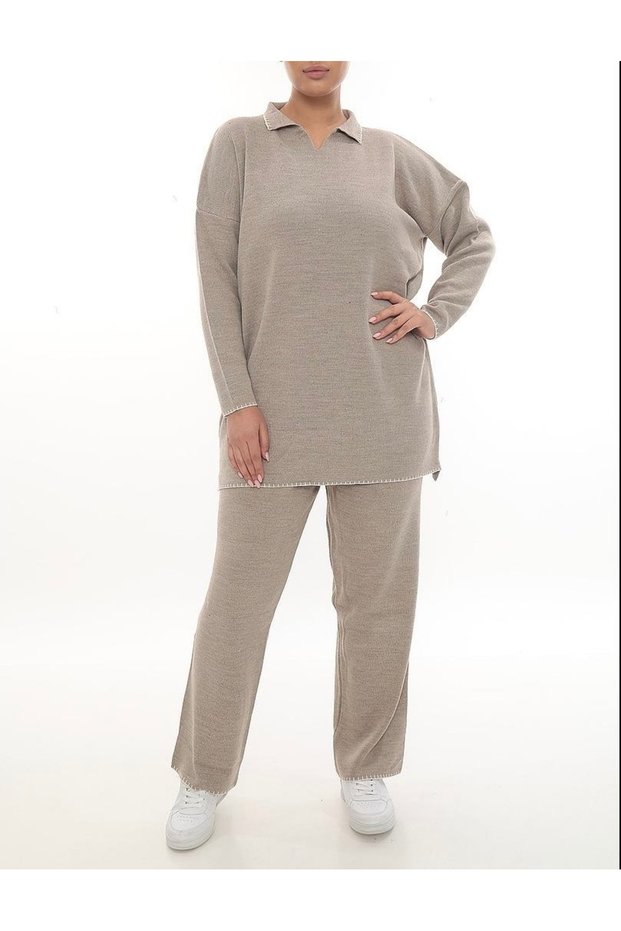 Knitwear Top and Bottom Plus Size Set