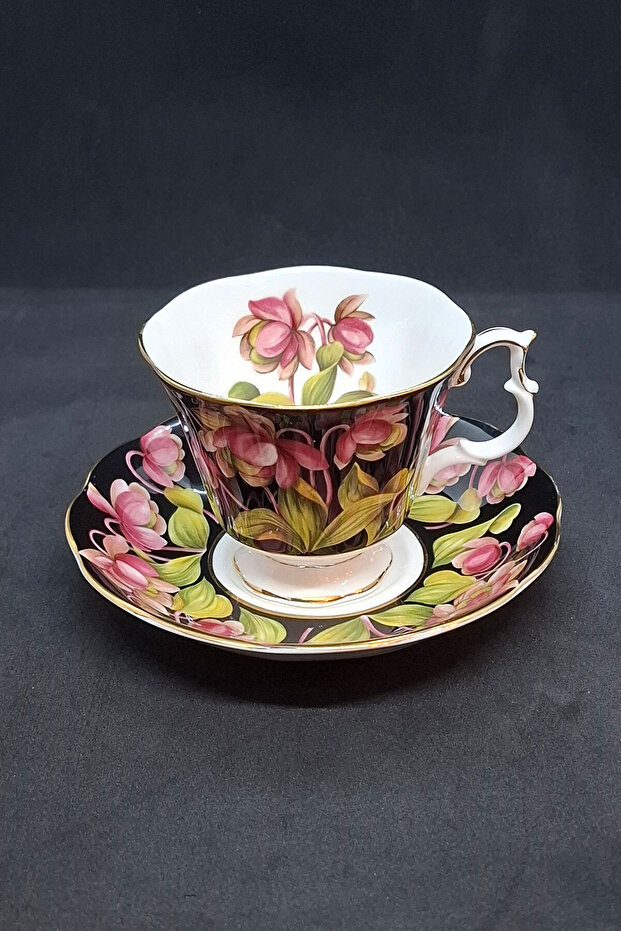 Provincial Flowers Vintage Cup with Jug Plant Figure 2 Pieces 150 ml