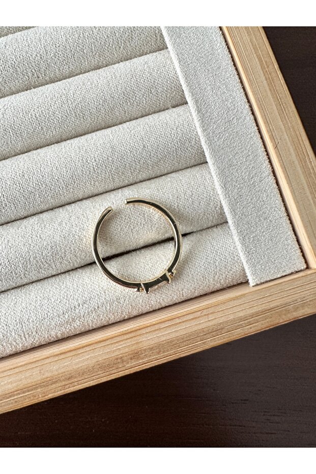 خاتم حجر ذهبي صغير - 2