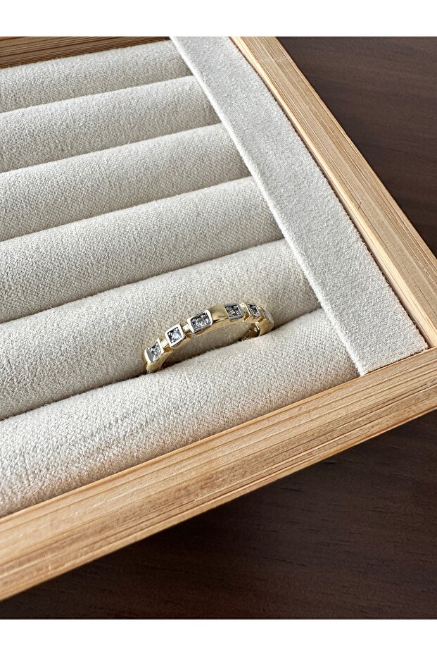 خاتم مربع الشكل بلونين - 2