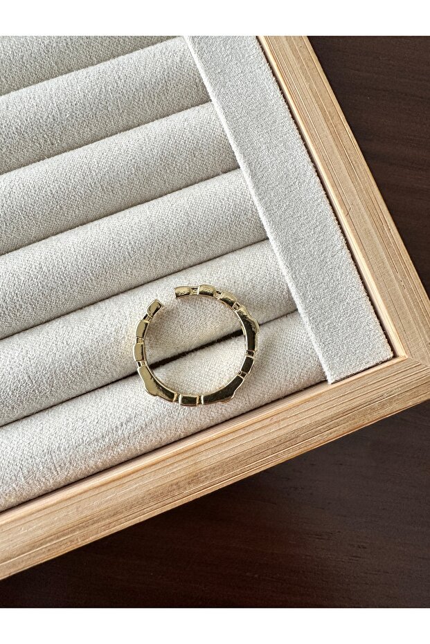 خاتم مربع الشكل بلونين - 3