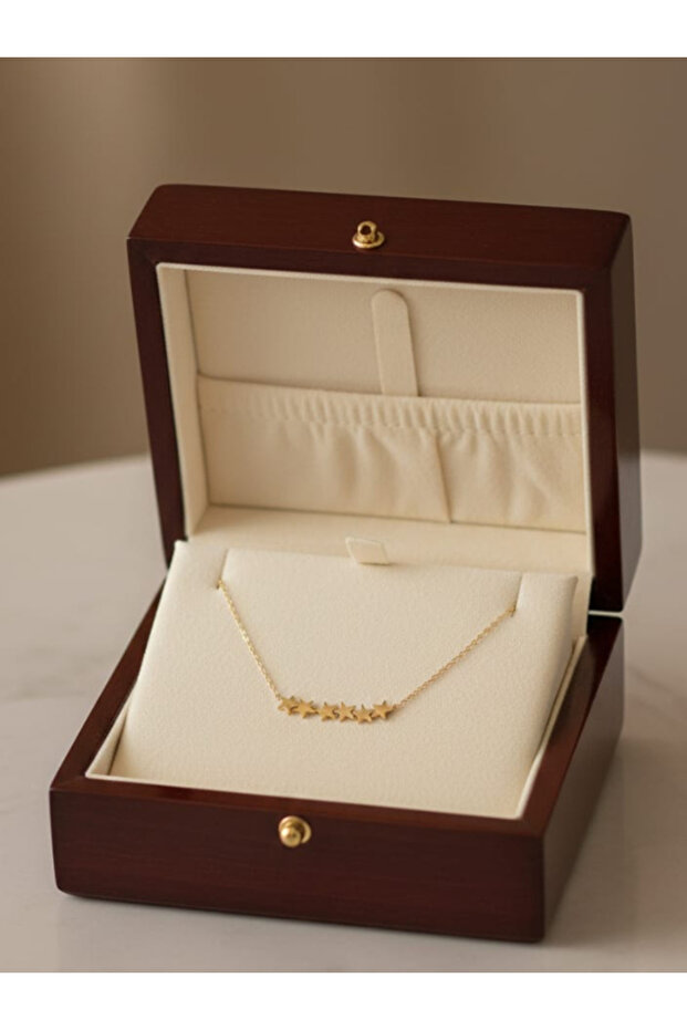 Star Necklace Steel Gold Color Gift