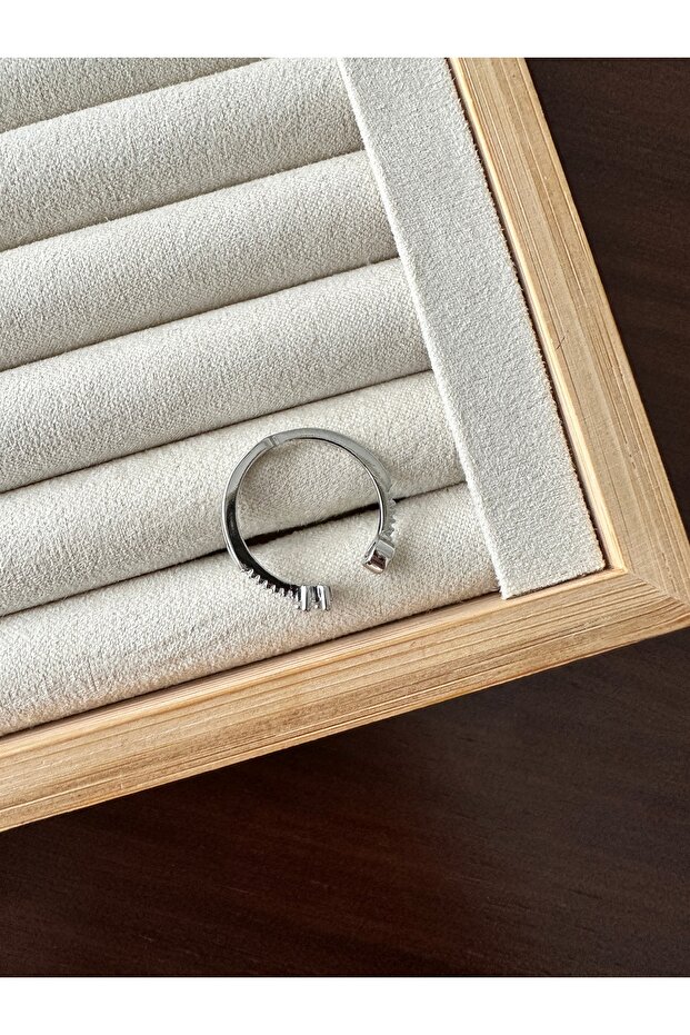 Asymmetrical Stone Ring - 2