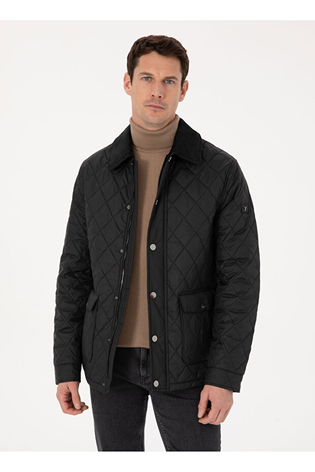 Siyah Erkek Mont DEWEY - 1