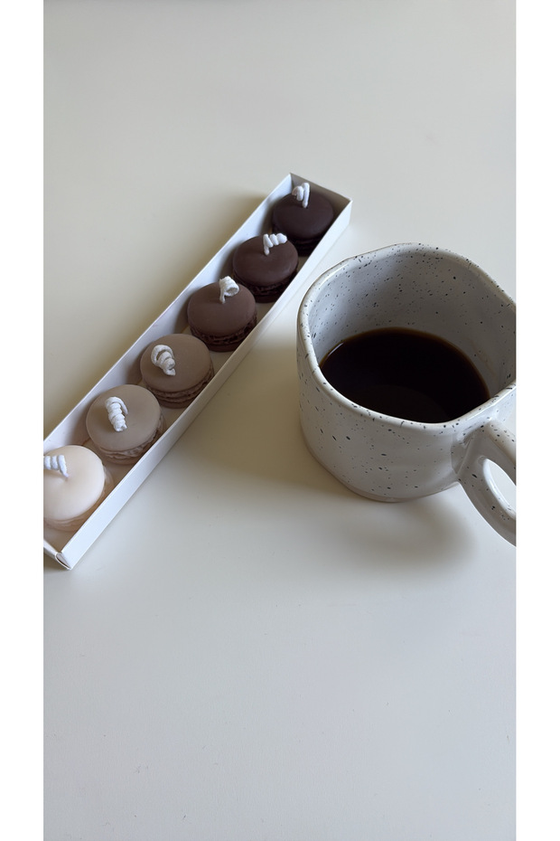 6’lı Macaron Mum Seti - 2