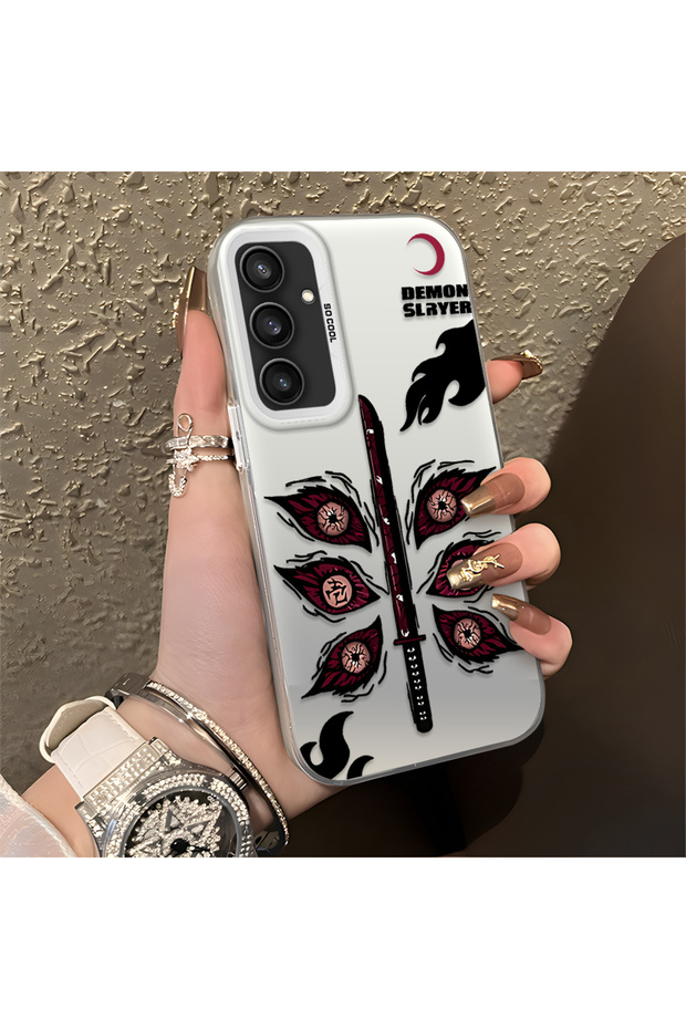 حافظة هاتف سامسونج جالاكسي S23 Fe المتوافقة مع تصميم Crazy Trend المضاد للصدمات