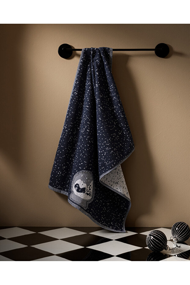 Belorne 100% Cotton Face Towel - Navy Blue - 50X70 cm