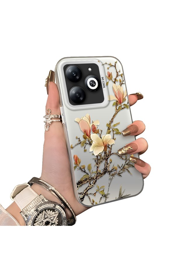 Tecno Spark Go 2024 Compatible Stunning Fun Patterned Case Hard Silicone Anti-Scratch Durable