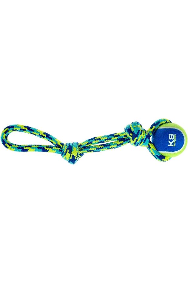 K9 Fitness by Rope Tug with Tennis Ball - 43.2 cm