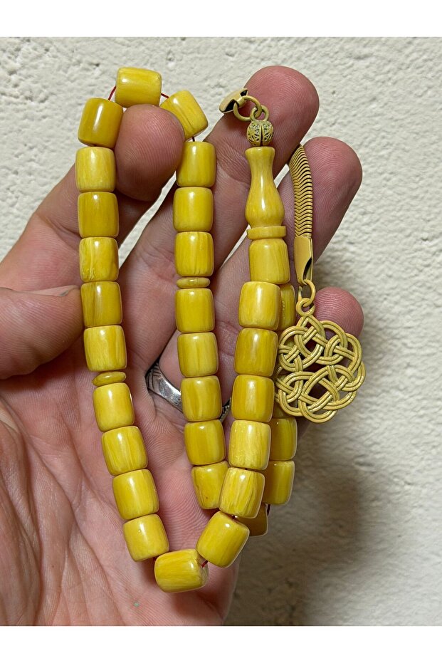 كبسولات التسبيح من خشب العنبر المقطوع