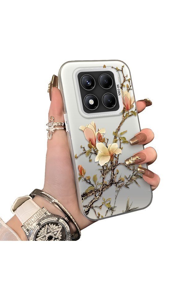 Redmi Note 14 Pro 4g Compatible Stunning Fun Patterned Case Hard Silicone Anti-Scratch Durable