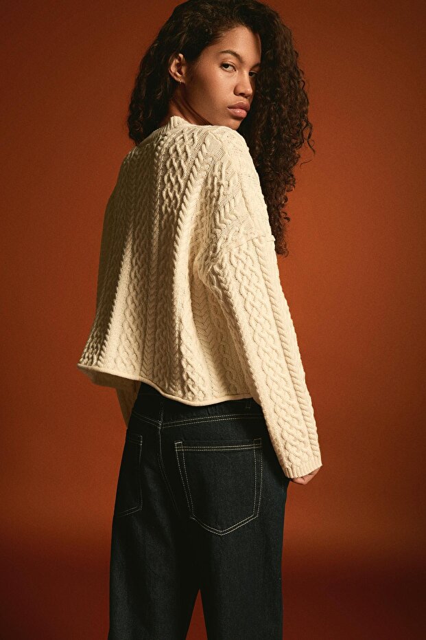 Rustik örgü hırka - 2