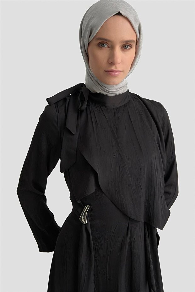 فستان 25KD1912 أسود