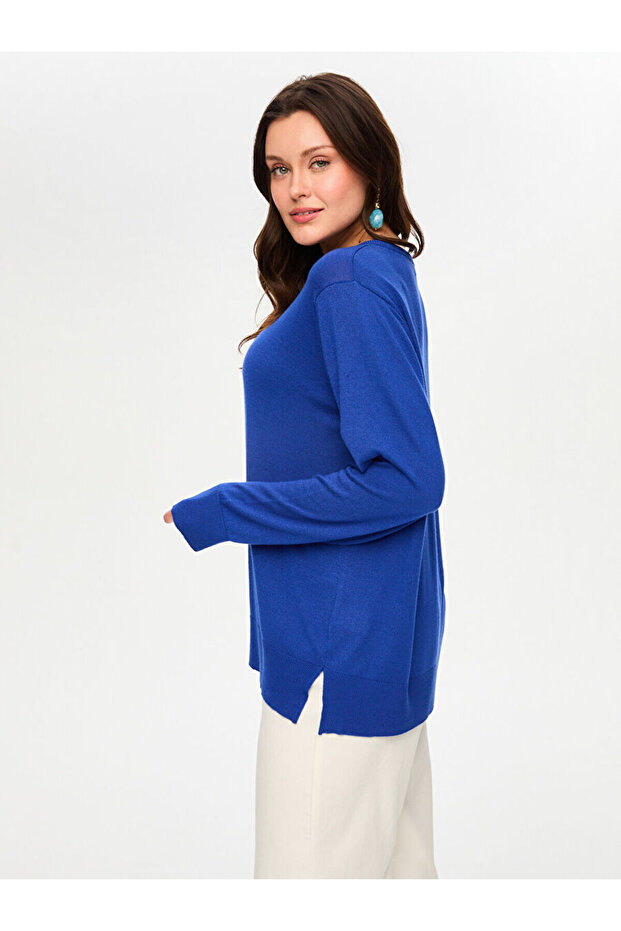 Bisiklet Yaka Basic Triko Bluz S26TRB018 - 5