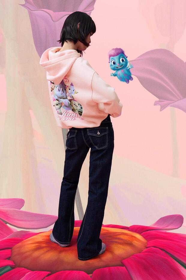 Bibble kapüşonlu baskılı sweatshirt - 3