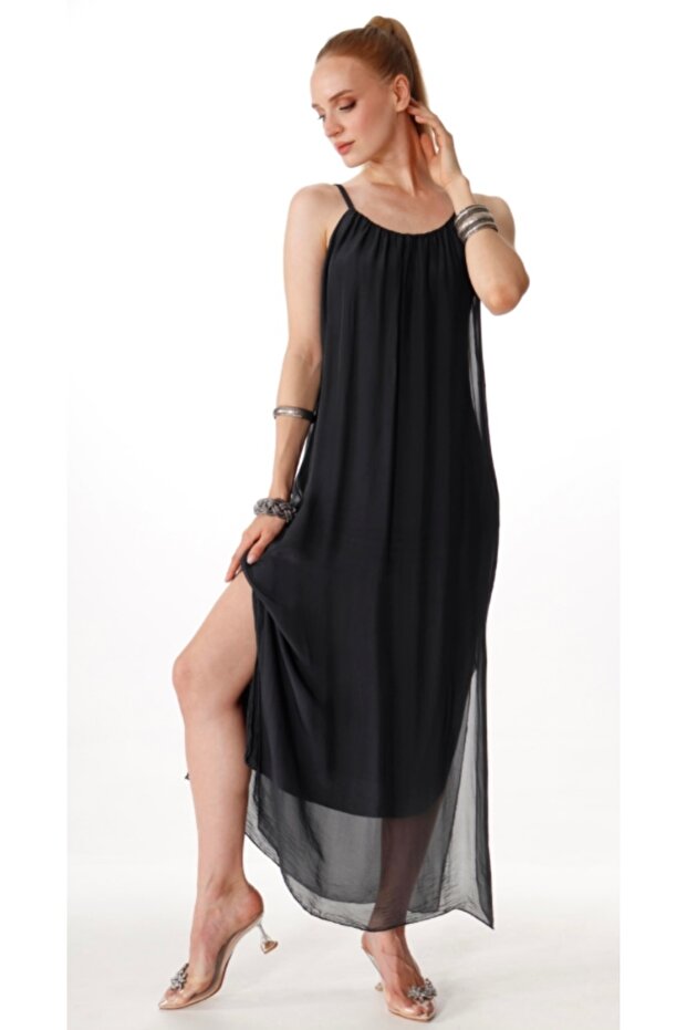 İmaj ipek elbise - 3