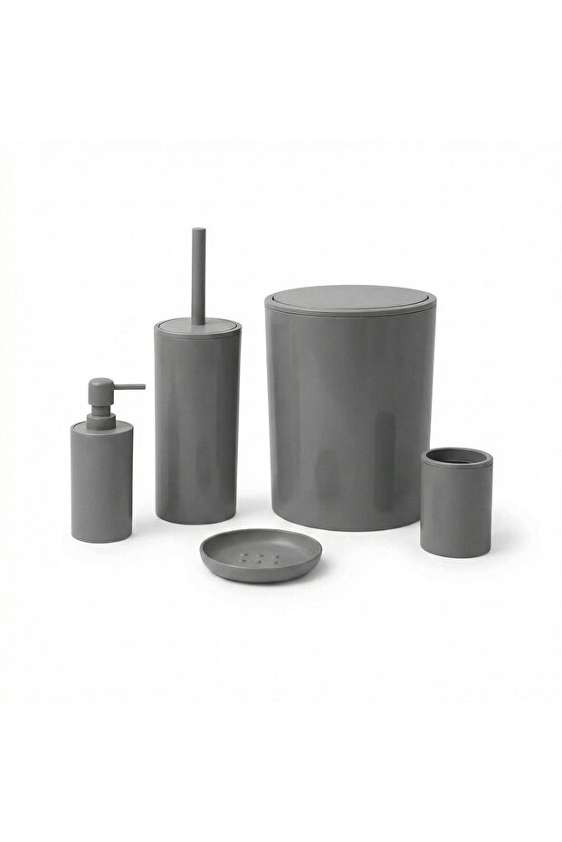 Flores 5 Li Bathroom Set Gray