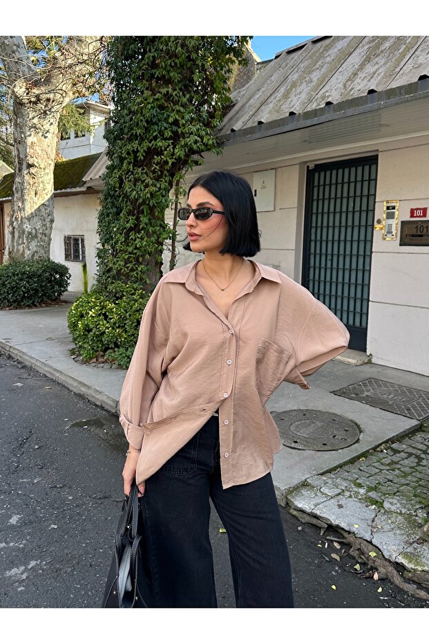 Modal Salaş Oversize Gömlek - 3