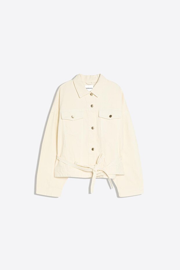 Oversize denim ceket - 1