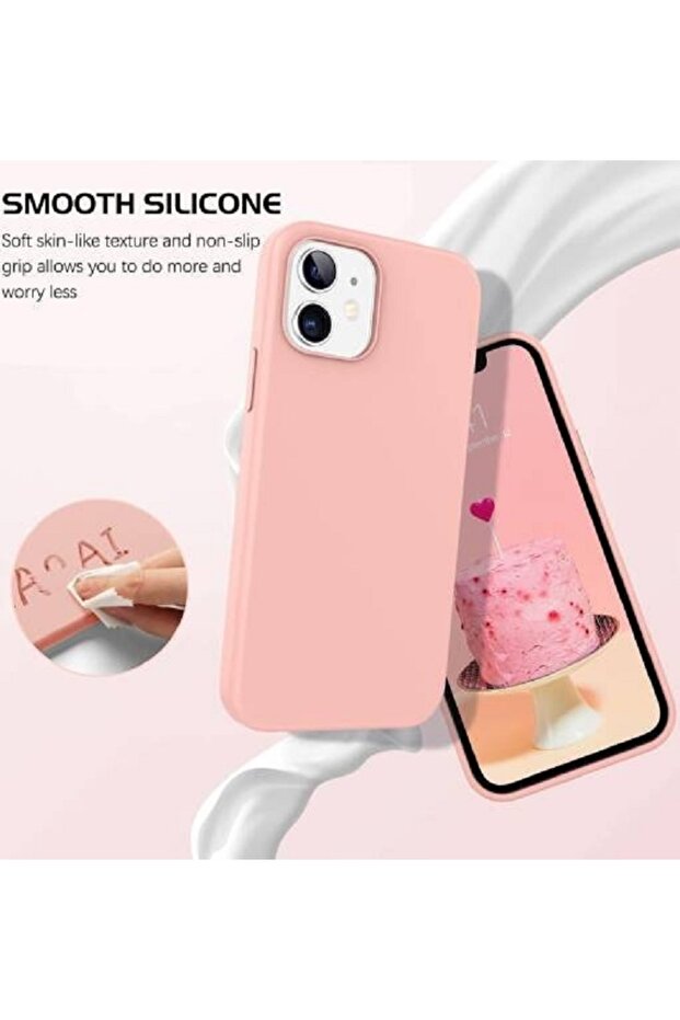 جراب حماية لهاتف آيفون 12، مقاوم للصدمات - وردي - 5