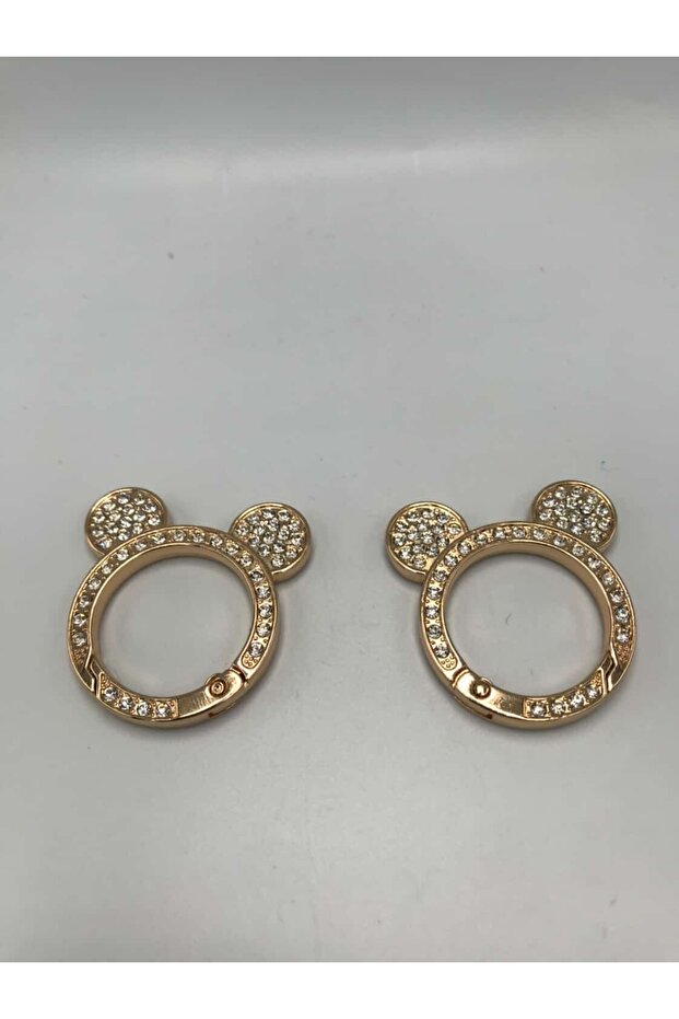 حلقة زنبركية منقوشة، إكسسوار للحقائب، خطاف زنبركي (قطعتان) - 1