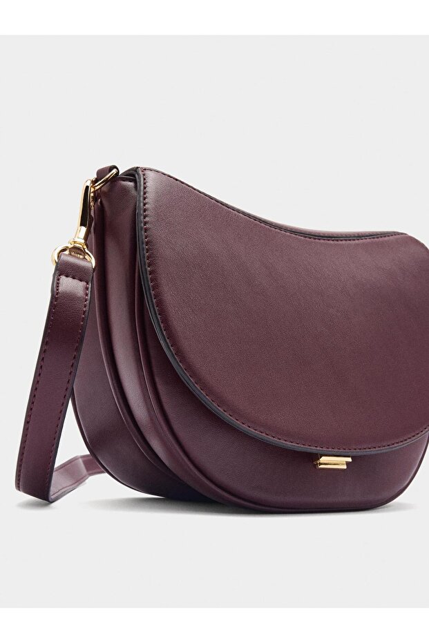 Kapaklı Oval Çapraz Çanta - 3