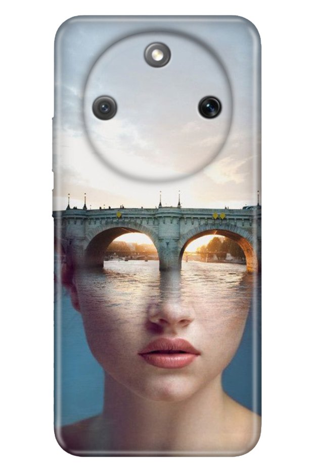 Honor Magic 8 Lite 6.79" Case Patterned Silicone Printed Cover Artistic