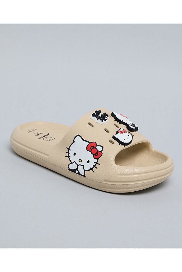Girls Sand Hello Kitty Charm Detail Slides