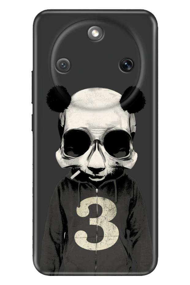 Honor Magic 8 Lite 6.79" Case Patterned Silicone Printed Cover Skull Panda