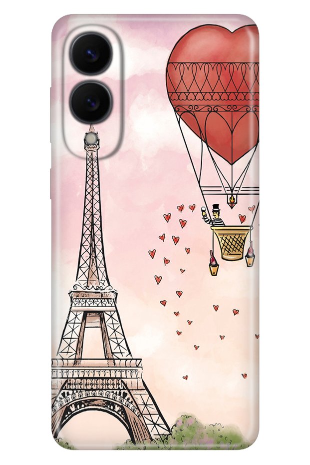 Galaxy S25 Edge Case Colorful Silicone Printed Tpu Eiffel / Paris