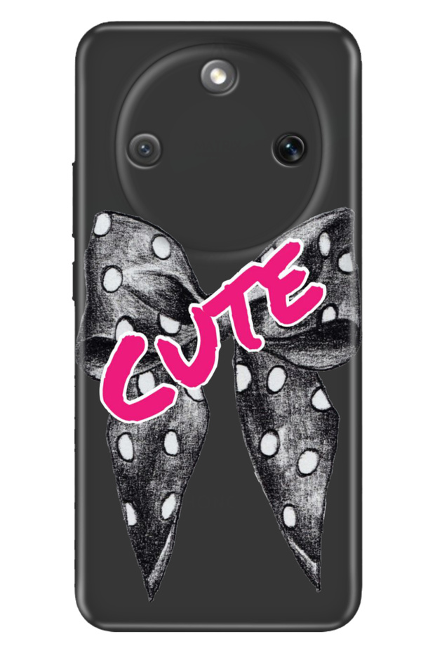 Honor Magic 8 Lite 6.79" Case Decorative Silicone Printed Cover Cute Ribbon