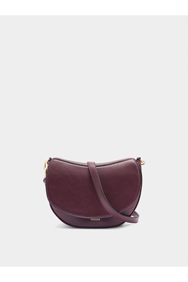 Kapaklı Oval Çapraz Çanta - 2